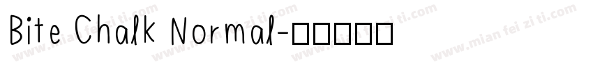 Bite Chalk Normal字体转换